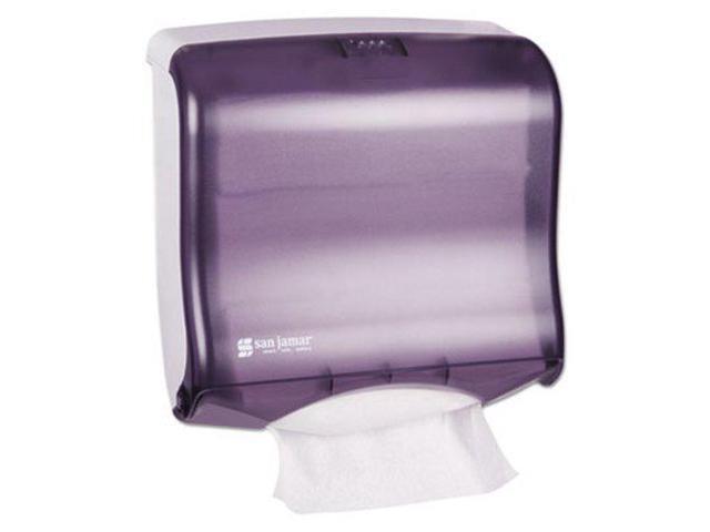 San Jamar Ultrafold Fusion C-Fold & Multifold Towel Dispenser 11 1/2x5 1/2x11 1/2 Black T1755TBK