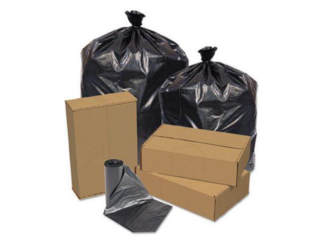 Pitt Plastics Eco Strong Can Liners 45 gal 1.5 mil 40 x 46 Black 100/Carton