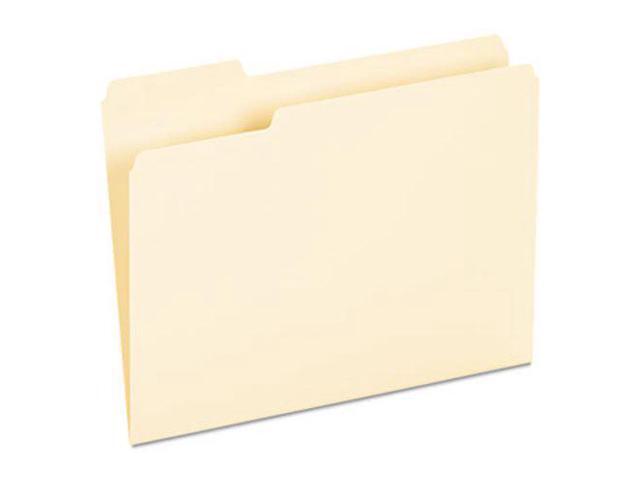 UNIVERSAL Recycled Interior File Folders 1/3 Cut Top Tab Letter Manila 100/Box