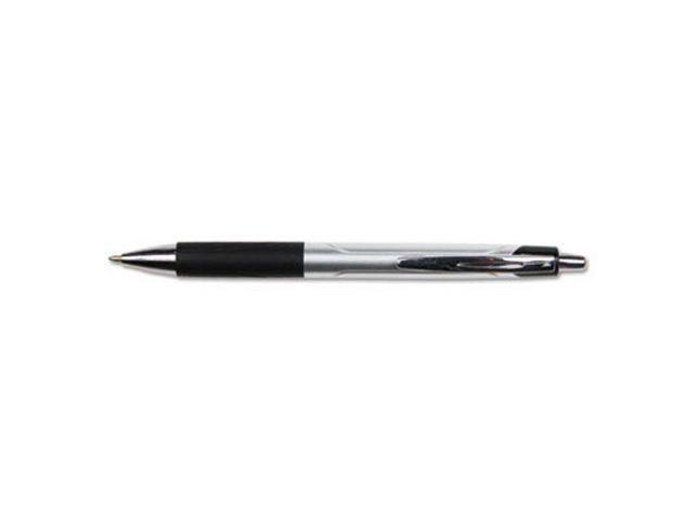 UNIVERSAL Advanced Ink Retractable Ballpoint Pen Black Ink Silver 1mm Dozen 15540