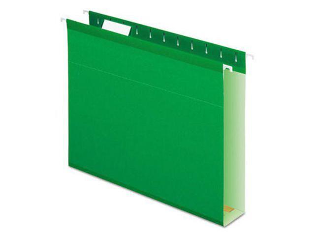Pendaflex Reinforced 2' Extra Capacity Hanging Folders Letter Bright Green 25