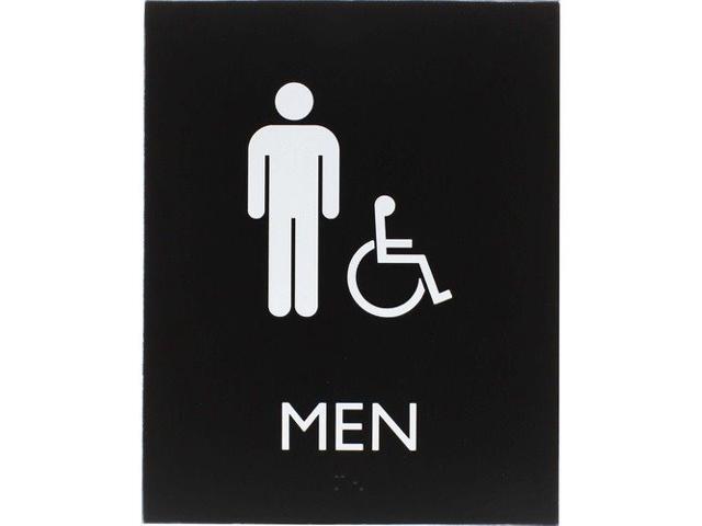 Lorell Sign, Men, 6-4/10'Wx8-1/2'Lx4/5'H, Black (LLR02668)