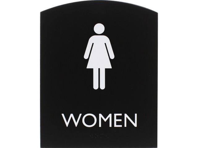Lorell Sign, Women, 6-4/5'Wx8-1/2'Lx4/5'H, Black (LLR02674)