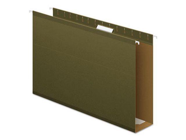 Pendaflex Reinforced 3' Extra Capacity Hanging Folders Legal Standard Green 25/Box 4153X3