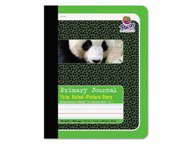 Pacon 2428 Composition Book 100 Sheet - Ruled - 9.75' x 7.50' - 1 Each - White Paper