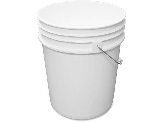 Impact Utility Bucket w/Lid, Polyethylene, 5gal, White 5515