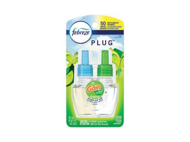 Febreze PLUG Air Freshener Refills Gain Original 0.87 oz 74903EA