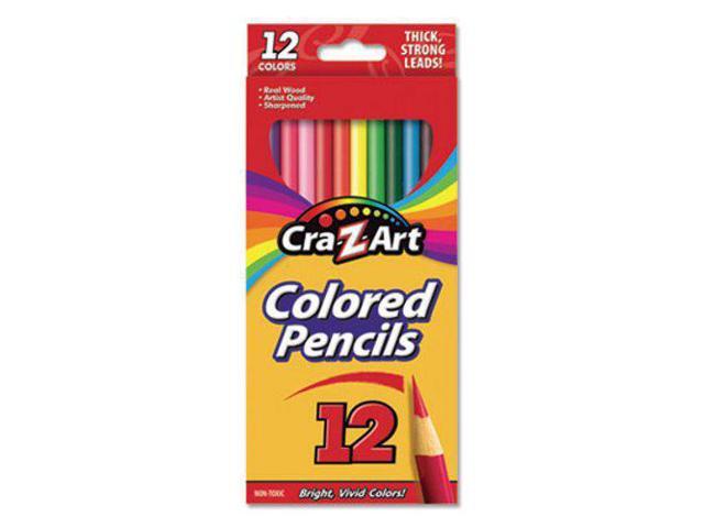 Cra-z-art Colored Pencils, 12 Assorted Lead/Barrel Colors, 12/Set (CZA1040472)