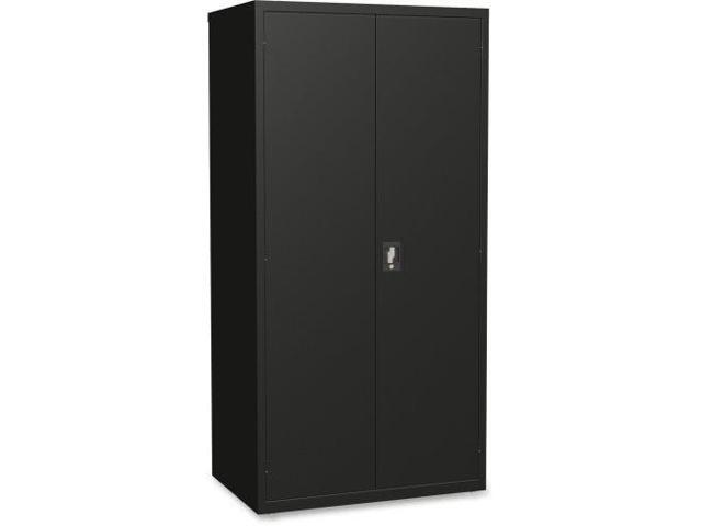 Lorell Storage Cabinet - 24' x 36' x 72' - 5 x Shelf(ves) - Hinged Door(s) - Sturdy, Recessed Locking Handle, Removable