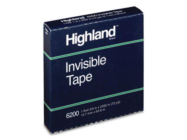 Highland Invisible Tape 6200 Refill 1/2' x 2592' 3' Core 1 Pack STL504720