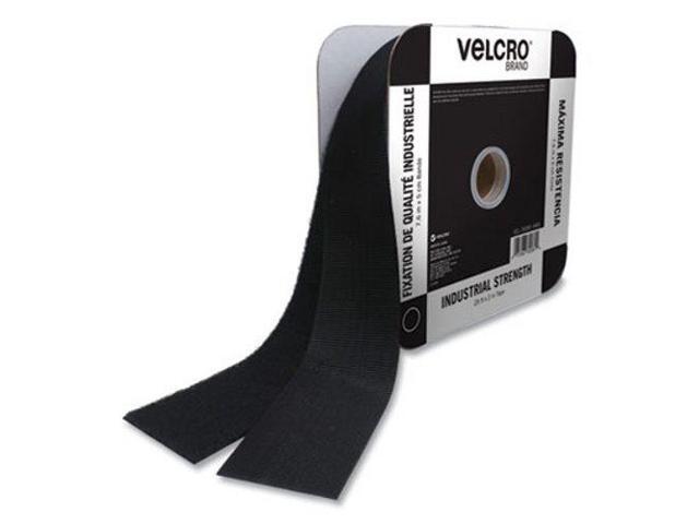 Velcro Industrial Strength Fasteners, 2' x 25 ft, Black, 1 Roll (VEK30081)