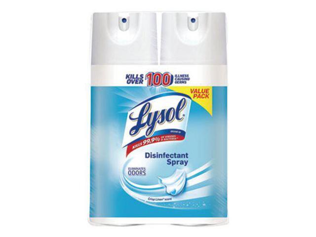 Lysol Disinfectant Spray Crisp Linen 12.5 oz Aerosol 2/Pack 89946PK