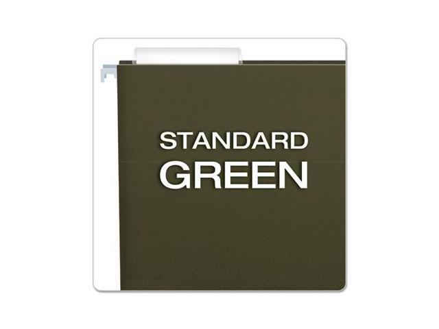 Pendaflex Essentials Colored Hanging Folders 1/3 Tab Letter Standard Green 25/Box 81601