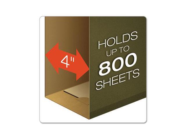 Pendaflex Reinforced 4' Extra Capacity Hanging Folders Legal Standard Green 25/Box 4153X4