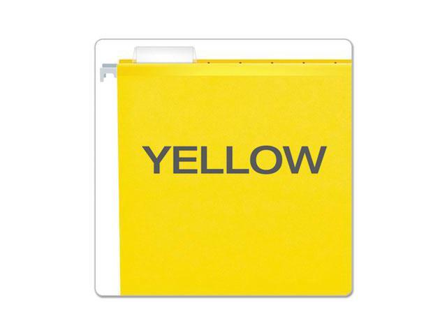 Pendaflex Reinforced Hanging Folders 1/5 Tab Legal Yellow 25/Box 415315YEL