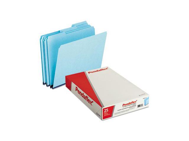 Pendaflex Pressboard Expanding File Folders 1/3 Cut Top Tab Legal Blue 25/Box 9300T13