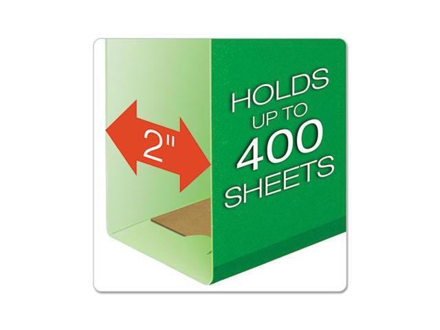 Pendaflex Reinforced 2' Extra Capacity Hanging Folders Letter Bright Green 25