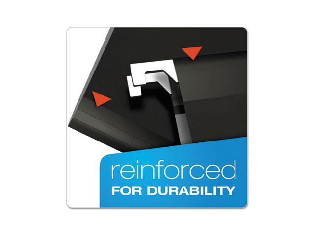 Pendaflex Reinforced Hanging Folders 1/5 Tab Letter Black 25/Box 415215BLA