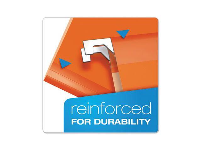 Pendaflex Reinforced Hanging Folders 1/5 Tab Letter Orange 25/Box 415215ORA