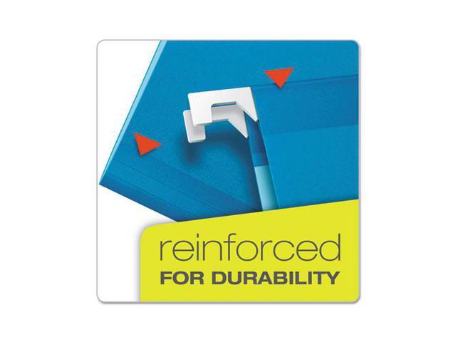 Pendaflex Reinforced Hanging Folders 1/5 Tab Legal Blue 25/Box 415315BLU