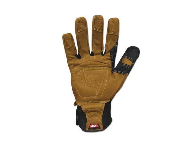 Ironclad Ranchworx Leather Gloves Black/Tan Medium RWG203M