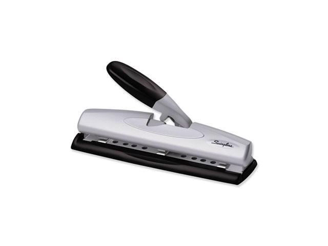 Swingline Paper Punch, 3-Hole, 12 Sheet Black/Silver Metal A7074026E