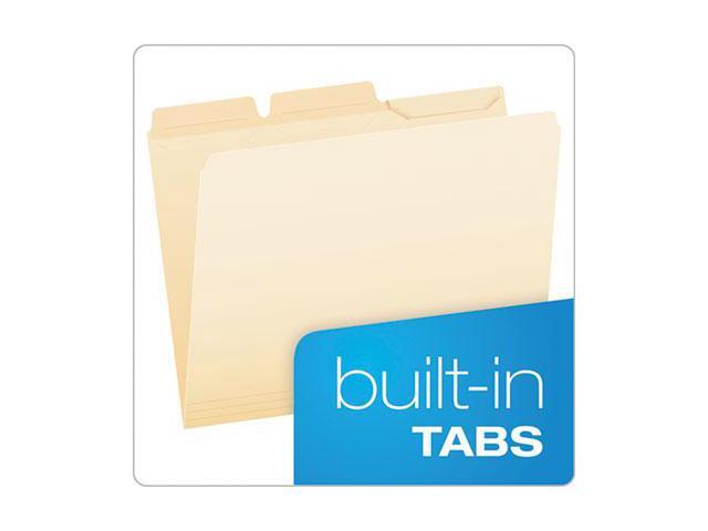 Pendaflex Ready-Tab File Folders 1/3 Cut Top Tab Letter Manila 50/Pack 42336