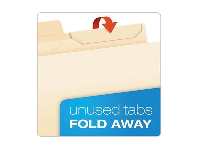 Pendaflex Ready-Tab File Folders 1/3 Cut Top Tab Letter Manila 50/Pack 42336