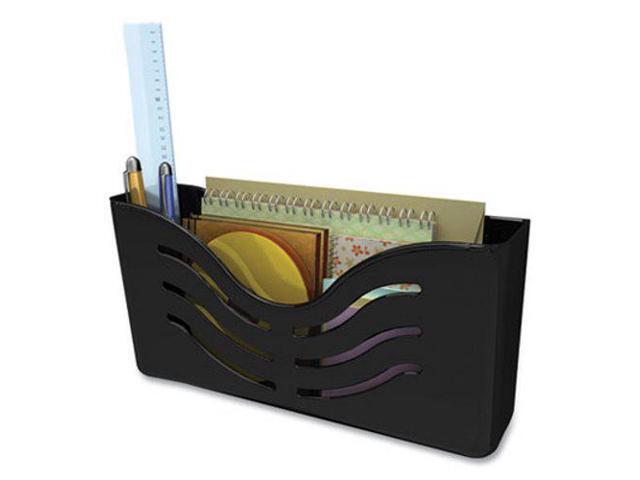Deflect-O Magnetic 1-Pocket Plastic Wall File Black (73304H) 951526