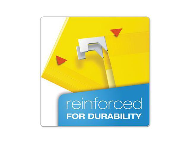 Pendaflex Reinforced Hanging Folders 1/5 Tab Legal Yellow 25/Box 415315YEL