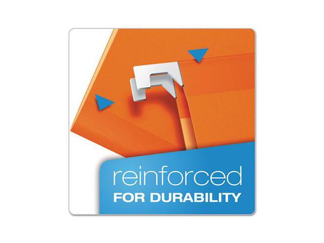 Pendaflex Reinforced Hanging Folders 1/5 Tab Legal Orange 25/Box 415315ORA