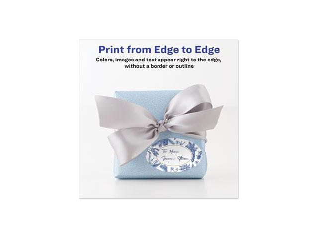 Avery Oval Easy Peel Labels, 1-1/2 x 2-1/2, Glossy White 180/Pack (AVE22804)
