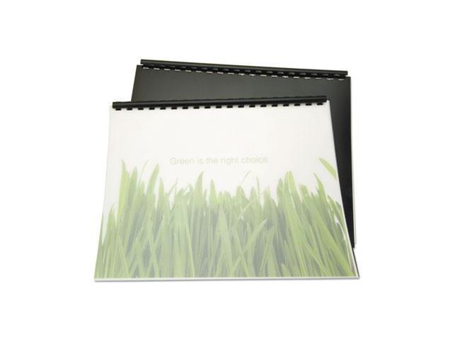 100% Recycled Poly Binding Cover, 11 x 8 1/2, Black, 25/Pack 25818