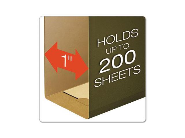 Pendaflex Reinforced 1' Extra Capacity Hanging Folders Legal Standard Green 25