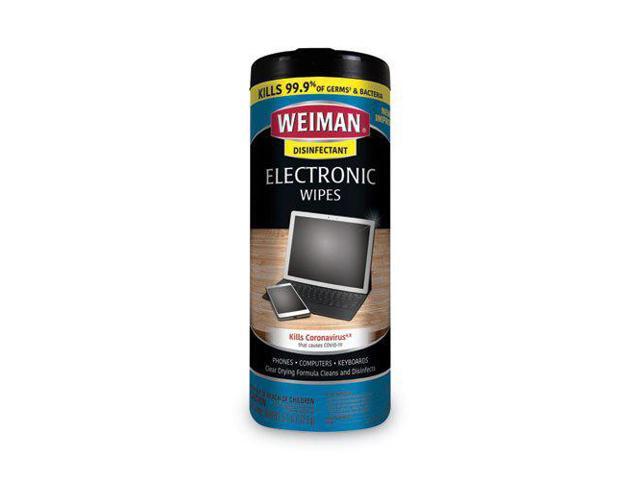 WEIMAN E-tronic Wipes 8' x 7' White 30/Canister 4/Carton 93CT
