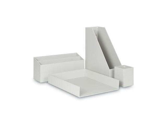 U Brands 4-Piece Desk Organization Kit, Gray, 1 Kit (UBR3632U0002)