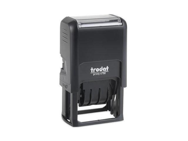 Trodat Economy Stamp Dater Self-Inking 1 5/8 x 1 Blue/Red