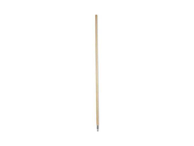 Boardwalk Metal Tip Threaded Hardwood Broom Handle 1 1/8 dia x 60 Natural 138