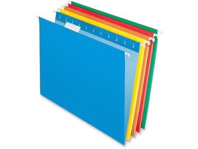 Pendaflex 2-tone Color Hanging File Folders - Letter - 8 1/2' x 11' Sheet Size - 1/5 Tab Cut - 11 pt. Folder Thickness -