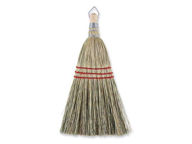 Boardwalk Whisk Broom Corn Fiber Bristles 10' Wood Handle Yellow 12/Carton 951WC