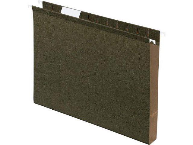 Pendaflex Reinforced 1' Extra Capacity Hanging Folders Letter Standard Green 25/Box 4152X1
