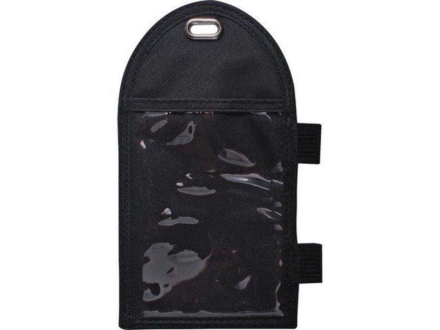 Advantus Vertical Badge Holder - Vertical - Metal - 12 / Box - Black