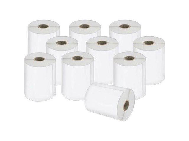 DYMO 4.00' x 6.00' White Extra-Large Shipping Permanent Self-Adhesive Label Roll - 10 / Pack