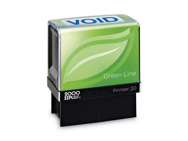 Cosco 2000plus Green Line Message Stamp, Void, 1 1/2 X 9/16, Blue 098373