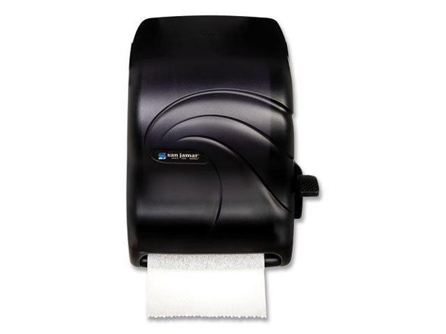 San Jamar Lever Roll Towel Dispenser Oceans Black Pearl 12 15/16 x 9 1/4 x 16 1/2 T1190TBK