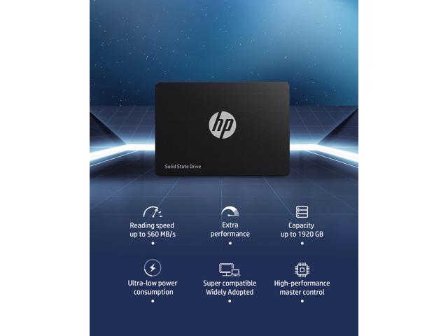 HP S650 2.5 Inch SATA III SSD 240GB Internal Solid State Hard Drive Disk, 3D NAND, Up to 540MB/s for Laptop/Desktop PC - 345M8AA#ABA