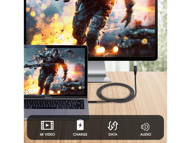 USB Type C Extension Cable (2Ft/0.6m), RIITOP USB 3.1 Gen2 10gbps Type C Male to Female Extension PD Fast Charging & Sync for iPad Mini 2021, M1...
