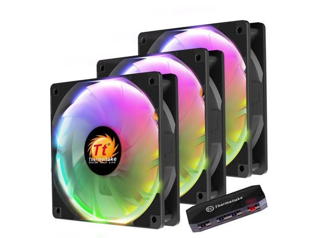 Thermaltake(Tt) 12cm PWM PC Case Cooler Fan 5v 3pin ARGB Motherboard Sync 3 Fans Pack