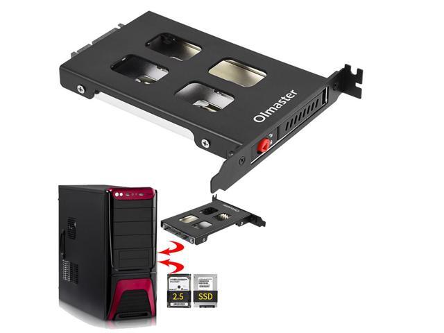 Oimaster Pci Mobile Rack Enclosure Hard Disk Drive Case Box For 2.5 Inch Sata Sdd Hdd Adapter
