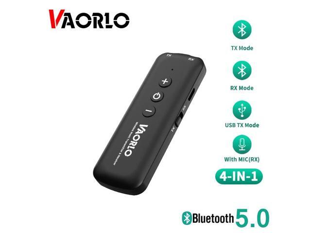 Bluetooth 5.0 Receiver Transmitter Stereo Wireless Audio Adapter With Mic Handsfree Calling USB 3.5mm AUX RCA Low latency
